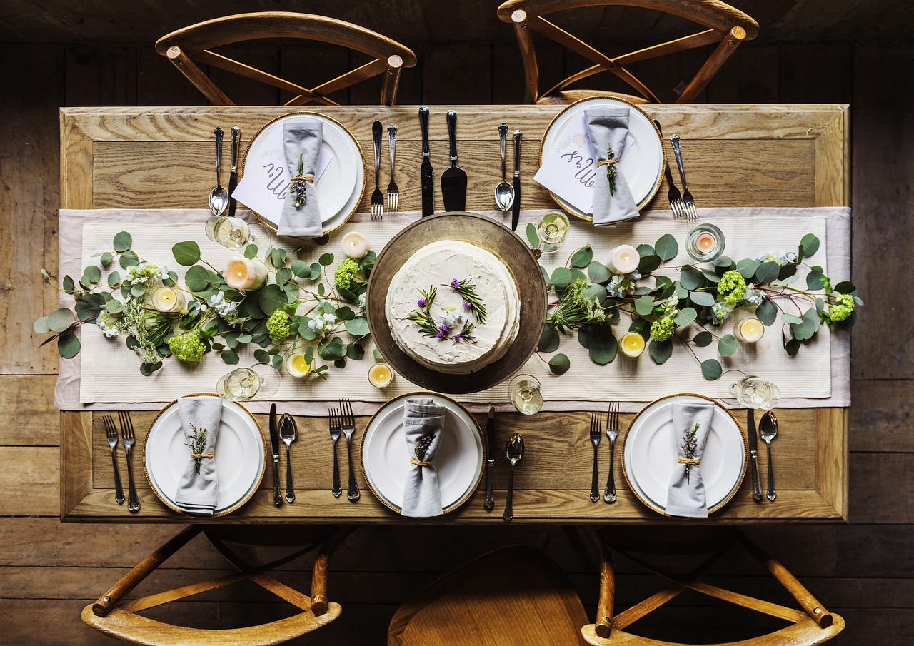 Restaurant table setting representing organised booking operations